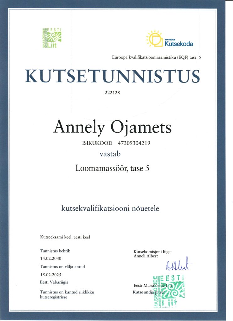 Loomamassöör V kategooria