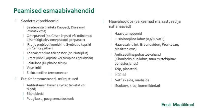 Esmaabivahendid